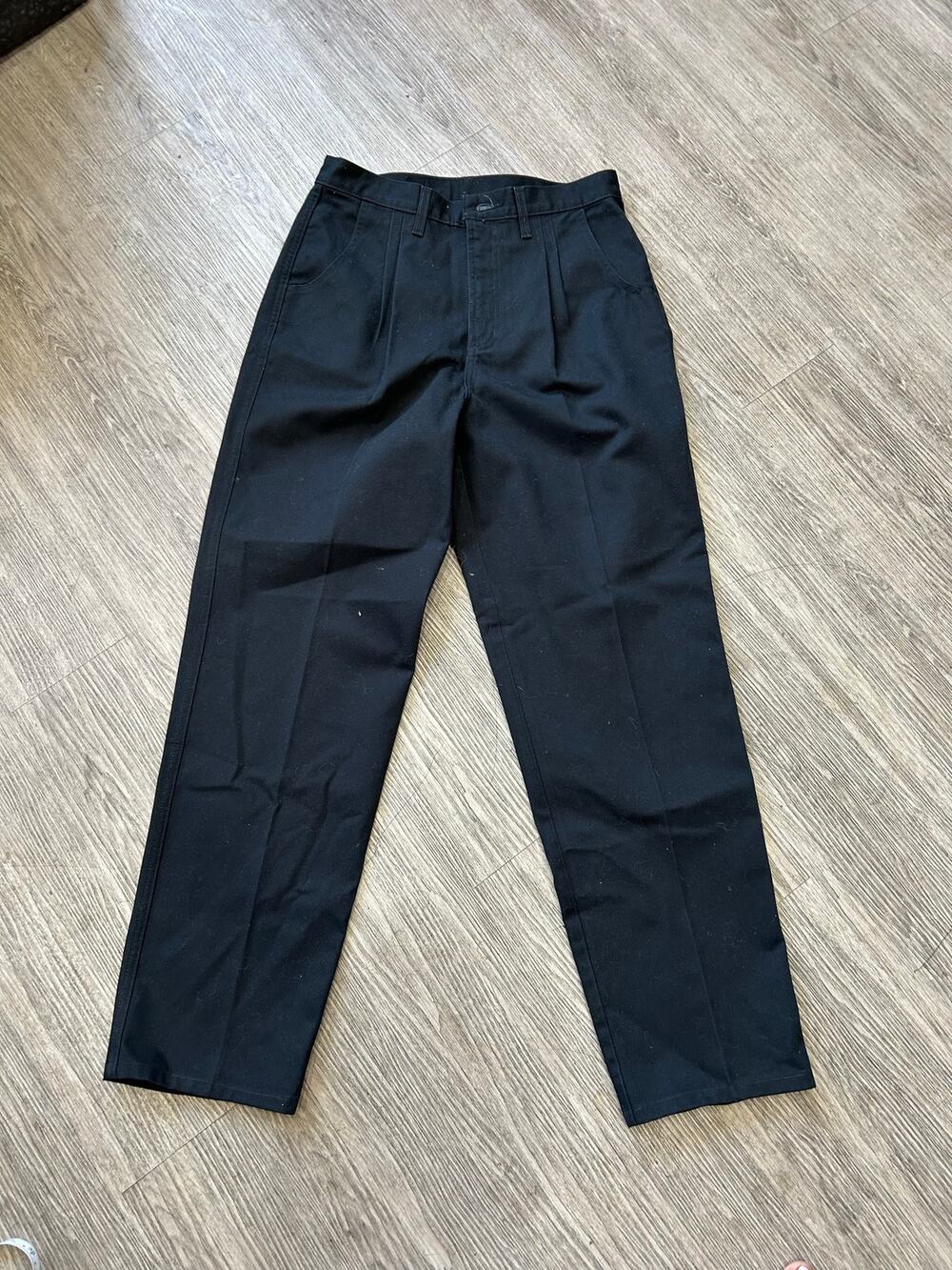 Vintage 90s Rockies Black High Waisted Pleated Western Pants Jeans Size 13/14 31